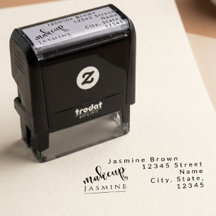Makeup Artist Custom Return Address Elegant Self-inking Stamp