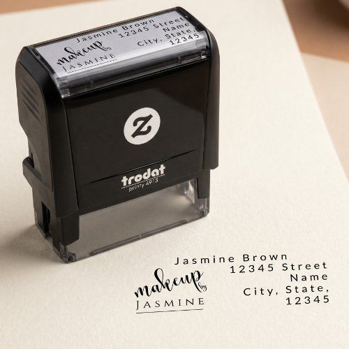 Makeup Artist Custom Return Address Elegant Self-inking Stamp