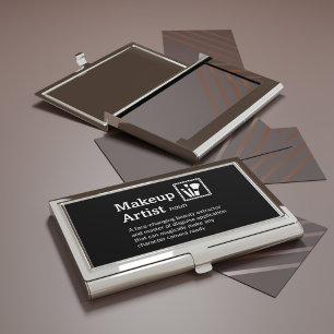 Makeup Artist Definition - Film Crew Business Card Case
