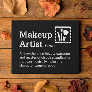 Makeup Artist Definition - Film Decor 14" x 11" Faux Canvas Print