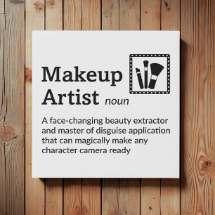 Makeup Artist Definition - Set Life 10" x 10" Faux Canvas Print