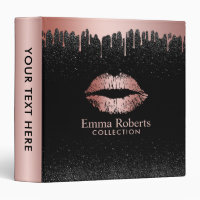 Makeup Artist Dripping Rose Gold Lips Beauty Salon