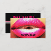 Makeup Artist Edgy Business Card (Front/Back)