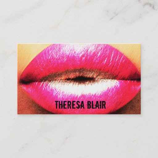 Customizable Makeup Artist Edgy Business Card