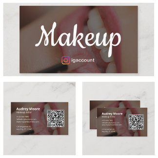 Makeup Artist Elegant Minimalist Business Card