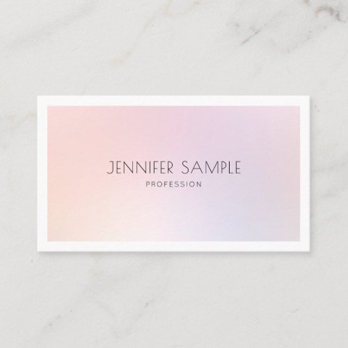 Makeup Artist Elegant Professional Modern Plain Business Card