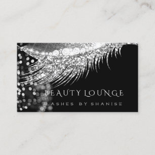 Makeup Artist Event Lashes Stylist Gray Black Appointment Card