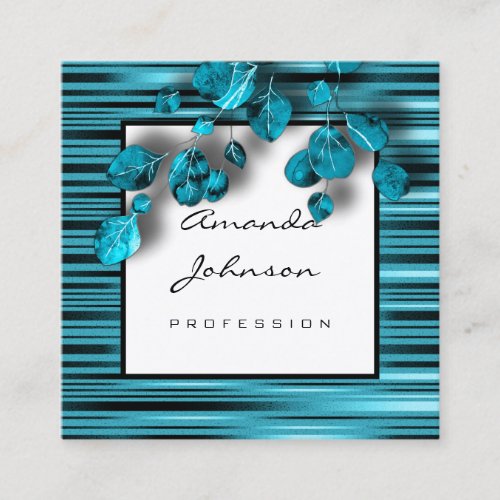 Makeup Artist Event Planner Consulting Blog Blue Square Business Card