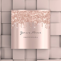 Makeup Artist Event Planner Glitter Spark Event Square Business Card