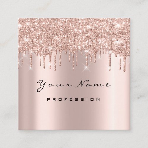 Makeup Artist Event Planner Glitter Spark Event Square Business Card