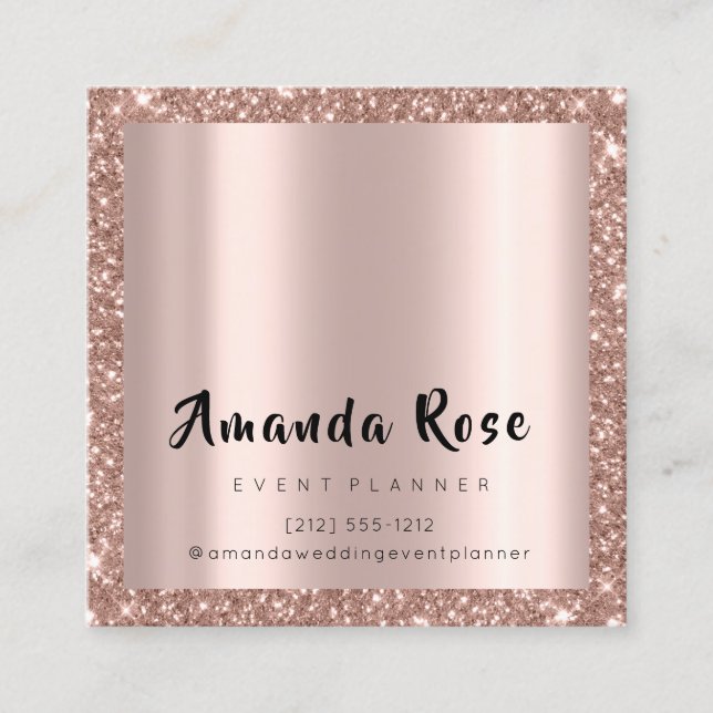 Makeup Artist Event Planner Rose Eyelashes Appointment Card (Front)