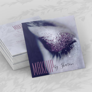 Makeup Artist Eye Grey Business Card
