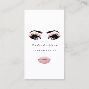 Makeup Artist Eye Lashes Glitter Eyebrow Lips VIP Business Card