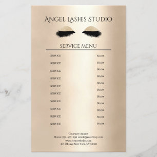 Makeup Artist Eyelash Extensions Flyer