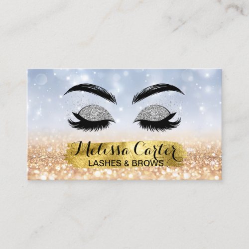 Makeup Artist Eyelash Extensions Lashes Brows Business Card