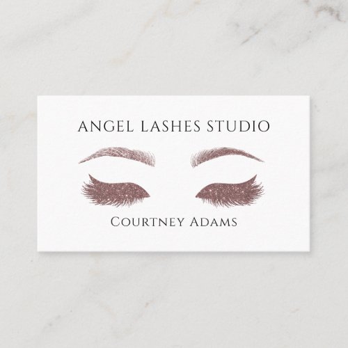 Makeup Artist Eyelash Eyebrows Extensions Business Card