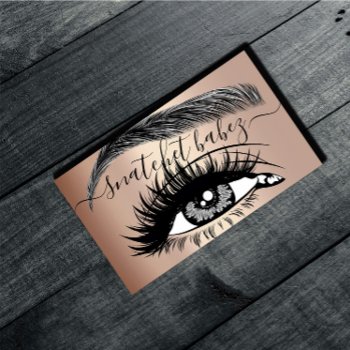 Makeup Artist Eyelash Hair Brows Qr Code Rose Business Card by luxury_luxury at Zazzle