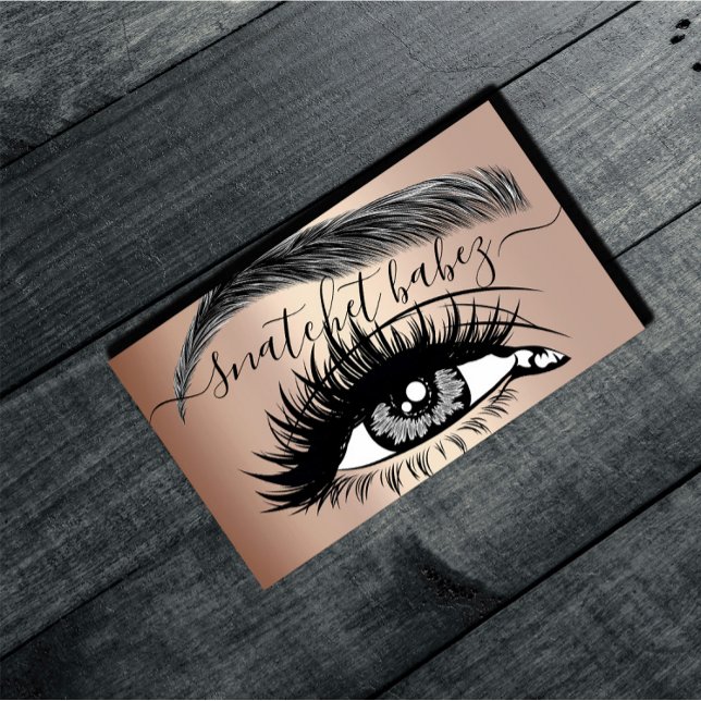 Makeup Artist Eyelash Hair Brows QR Code Rose Business Card (Makeup Artist Eyelash Hair Brows QR Code Rose Business Card)