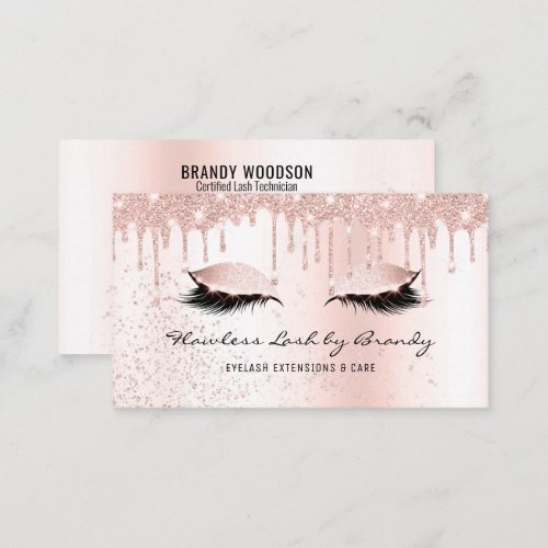 Makeup Artist Eyelash Lashes Glitter Beauty Salon  Business Card