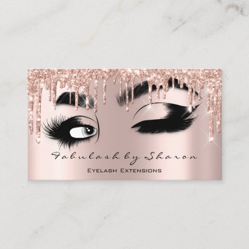 Makeup Artist Eyelash QR CODE Micorblade Brow Drip Business Card