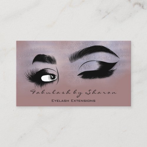 Makeup Artist Eyelash QR CODE Micorblade Brows  Business Card