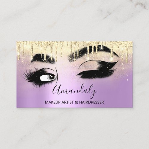 Makeup Artist Eyelashes Custom QR CODE Microblade Business Card