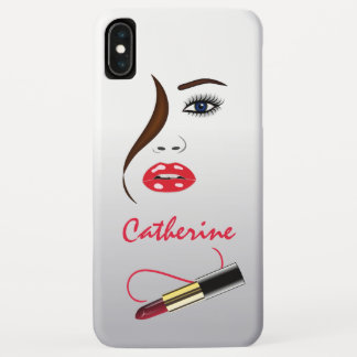 Makeup Artist Face & Lipstick in the Mirror Chic iPhone XS Max Case