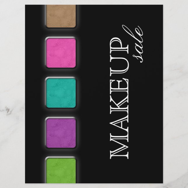 Makeup Artist Flyer Salon Colorful Palette (Front)