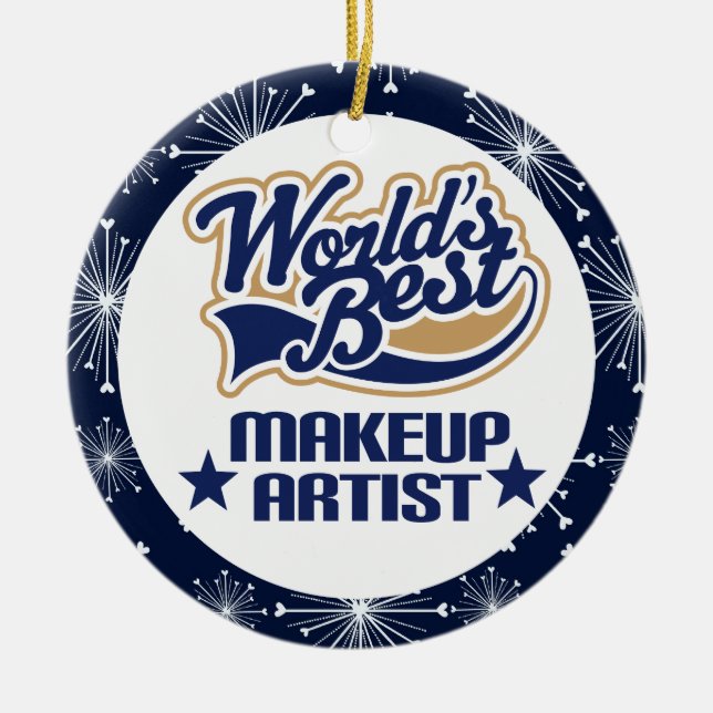 Makeup Artist Gift Ornament (Front)