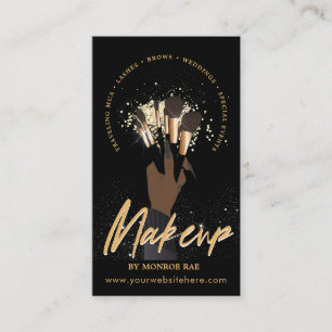 Makeup Artist Glam MUA Beauty Salon Logo Business Card