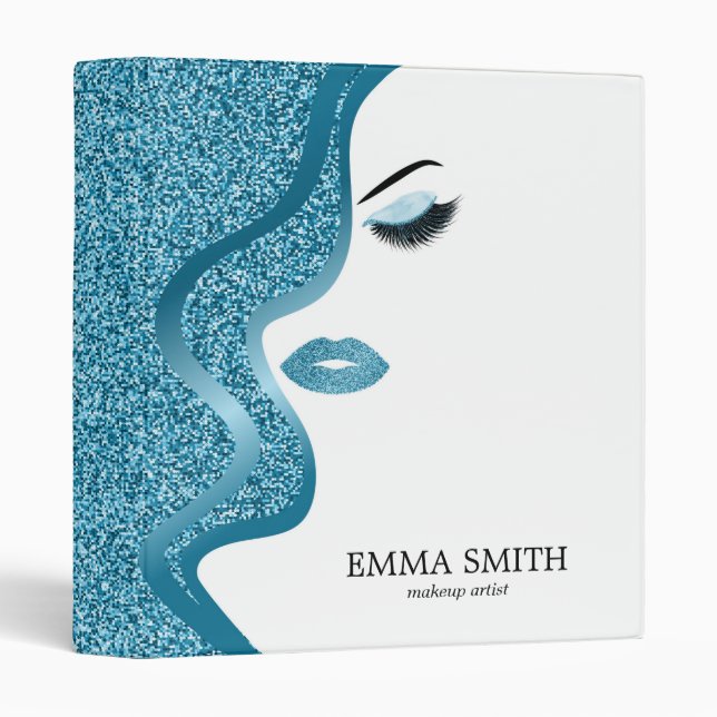 Makeup Artist  Glitter  Binder (Front/Spine)