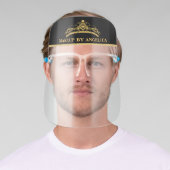 Makeup Artist Gold Crown Glitter Face Shield (Insitu)