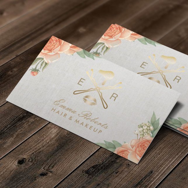 Makeup Artist Gold Lips & Dryer Salon Appointment (Creator Uploaded)