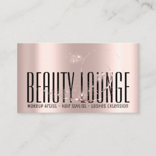 Makeup Artist Hair Eyelash Wax Rose Professional Business Card