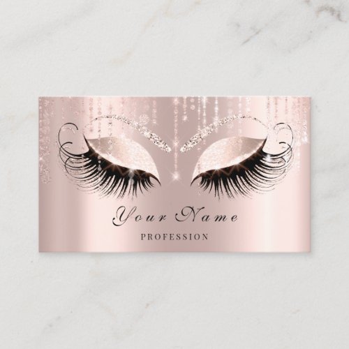 Makeup Artist Hair Eyelashes Appointment Card