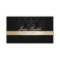 Makeup Artist Hair Salon Gold Striped Black Damask