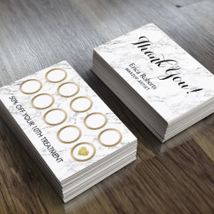 Makeup Artist Hair Salon Modern Marble Loyalty