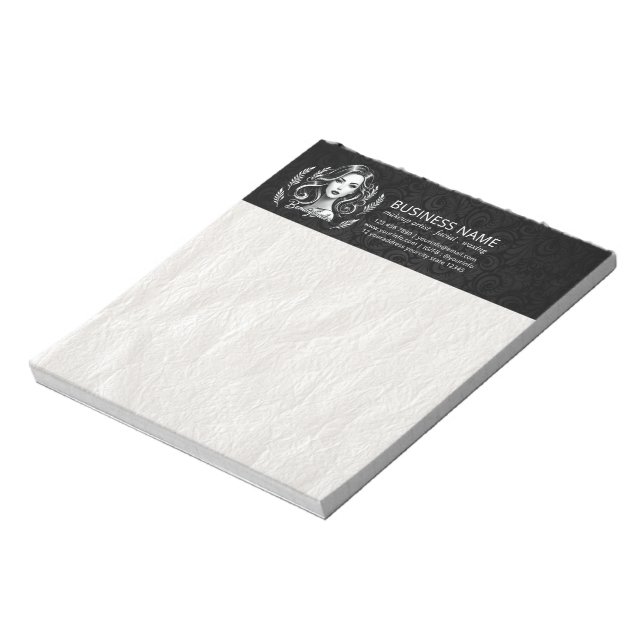 Makeup Artist Hair Stylist Beauty Salon Lash Brows Notepad (Rotated)