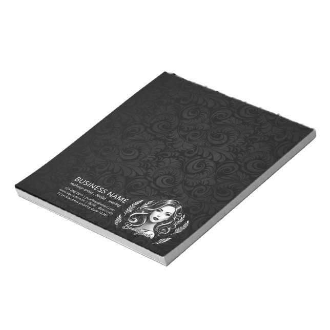 Makeup Artist Hair Stylist Beauty Salon Lash Brows Notepad (Rotated)