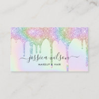 Makeup artist hair stylist chic holographic drips