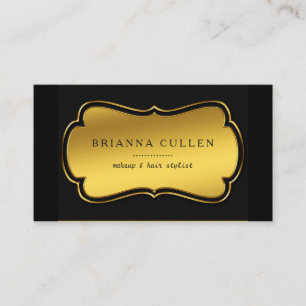Makeup Artist Hair Stylist Funky Silver Glitter Business Card