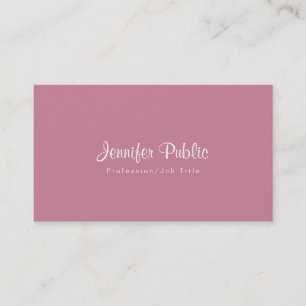 Makeup Artist Hair Stylist Salon Modern Plain Business Card