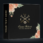 Makeup Artist Hair Stylist Salon Vintage Floral 3 Ring Binder<br><div class="desc">Makeup Artist Hair Stylist Salon Vintage Floral Binders.</div>
