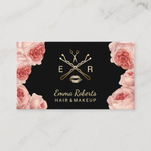 Hair And Makeup Artist Business Cards