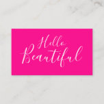 Makeup Artist / Hair Stylist Trendy Pink Business Card at Zazzle
