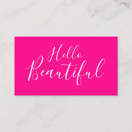 Makeup Artist / Hair Stylist Trendy Pink Business Card