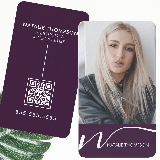 Makeup Artist Hairstylist Nail Tech Beauty Salon Business Card (Creator Uploaded)