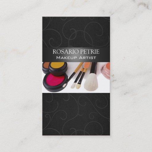 Customizable Makeup Artist II Professional Cosmetologist Business Card