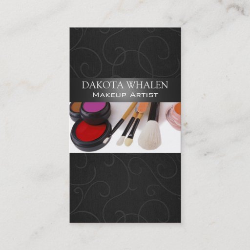Customizable Makeup Artist II Professional Cosmetologist Business Cards