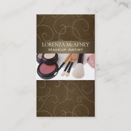 Makeup Artist II Professional Cosmetologist Business Card Templates